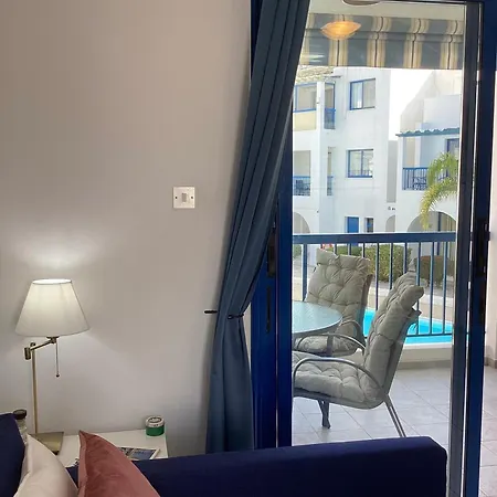 Apartment Blue Tasteful Complex Pool View